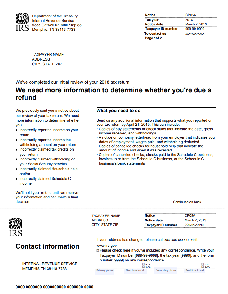 CP05A notice example