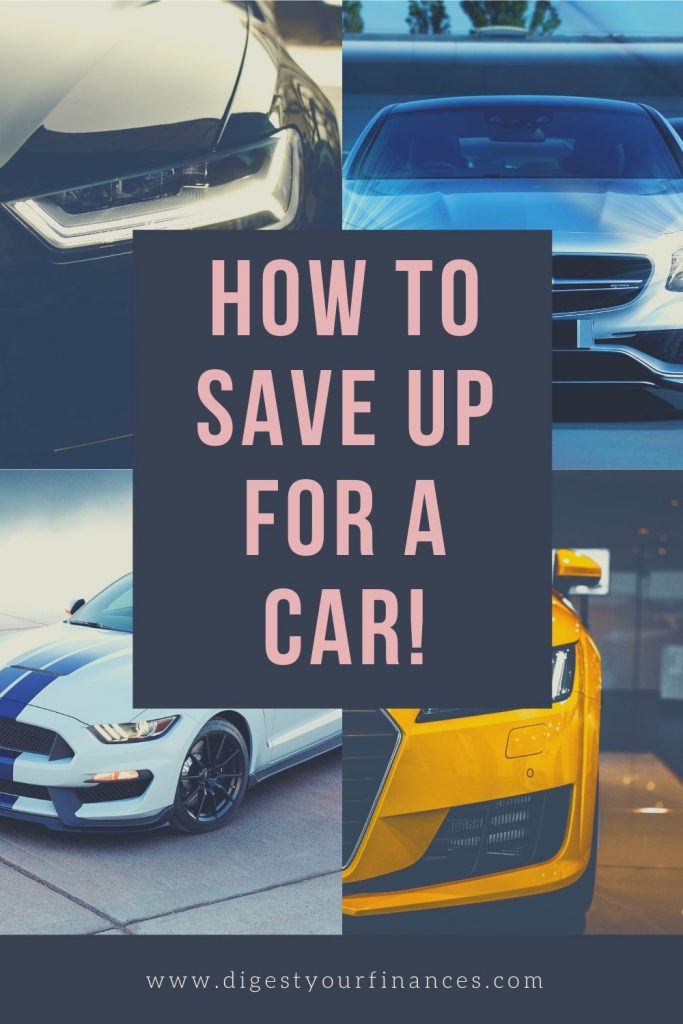 how to save up for a car pin