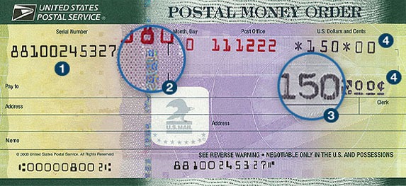 how does a money order work sample